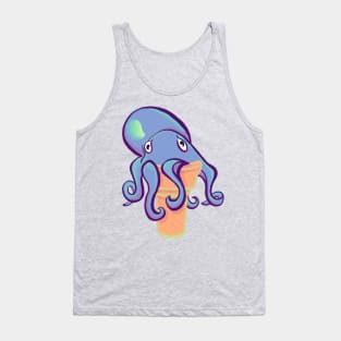 Octopus Cream Cone Periwinkle Tank Top